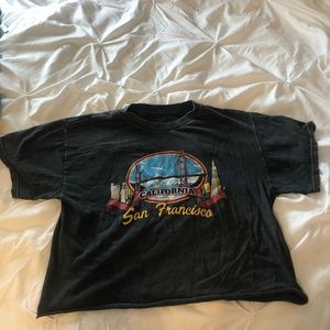 Brandy Melville john galt cropped California tee